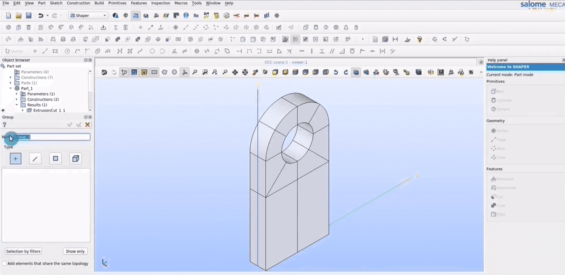 Salomé overview – geometry and mesh visualization
